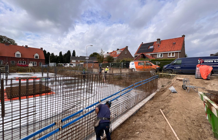 Betonwerk parkeerkelder appartementen Hof van Huesse