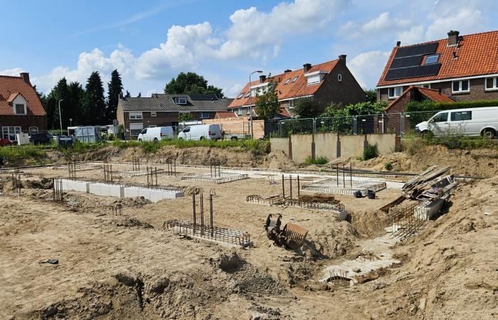 Betonwerk parkeerkelder appartementen Hof van Huesse