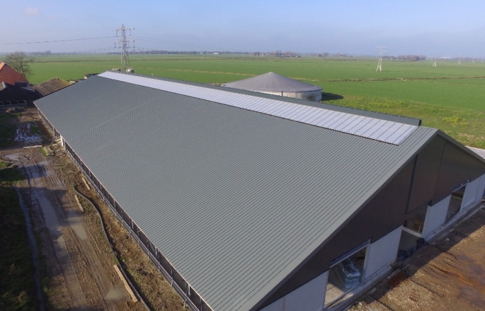 Nieuwbouw ligboxenstal